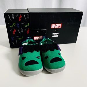 TOMS Marvel Kid Baby Whiley Hulk Slip On Green Purple
